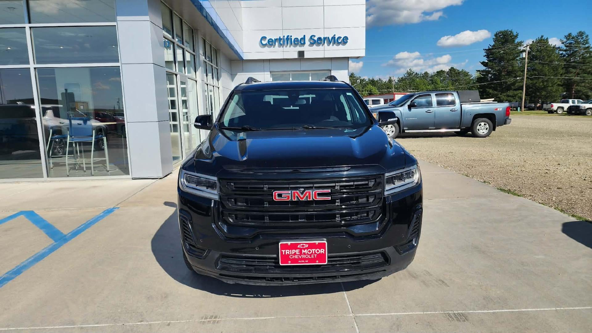 Used 2021 GMC Acadia SLE with VIN 1GKKNKLS6MZ113122 for sale in Alma, NE