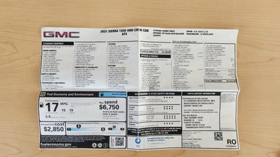 2021 GMC Sierra 1500 AT4